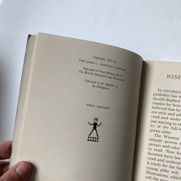 TREASURE ISLAND by Robert Louis Stevenson 1952 First Edition Book Winston Pixie - Picture 8 of 9